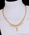 Simple Gold Design Necklace Light Weight Design With Price NCKN3756