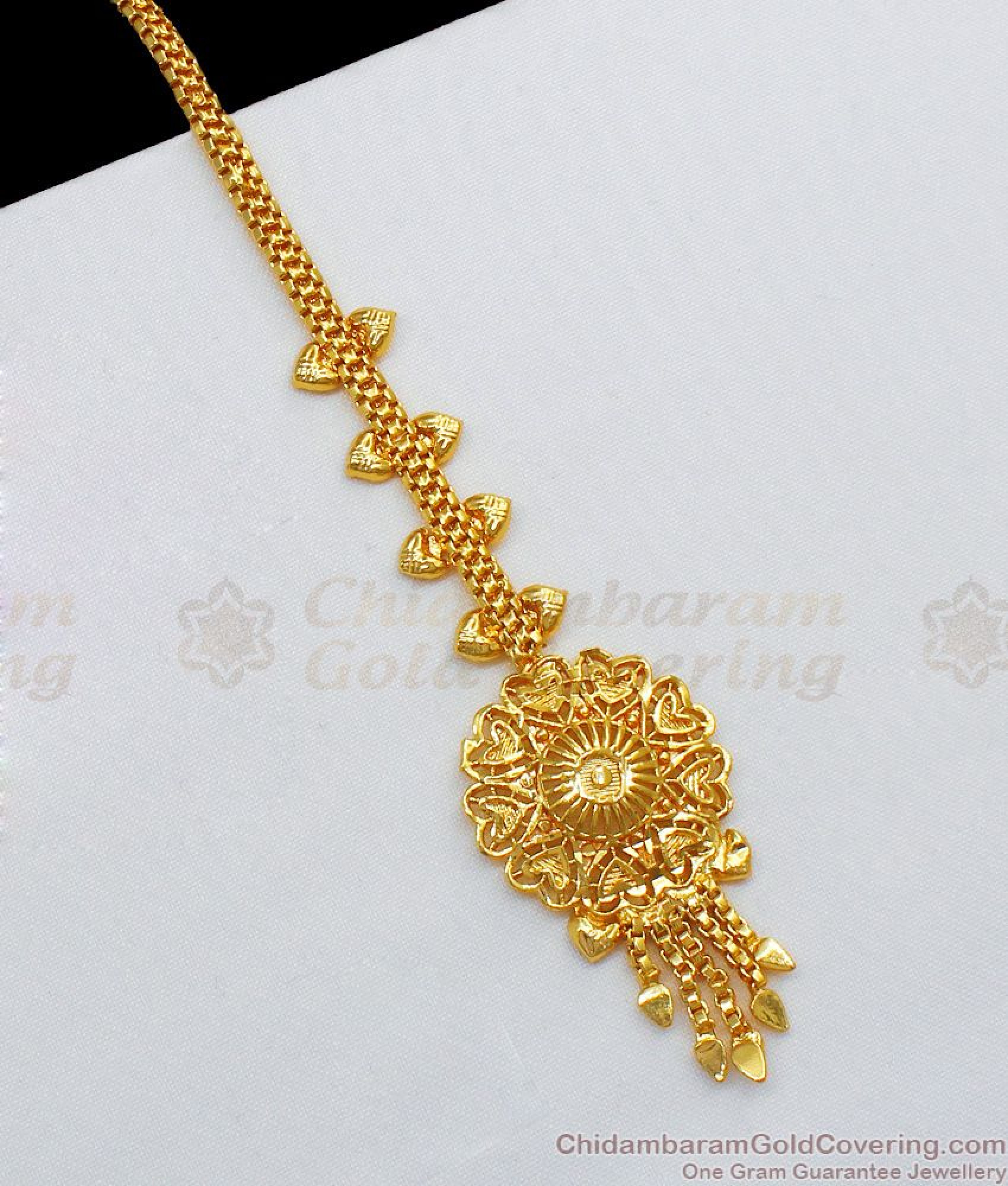 One Gram Gold Nethi chutti For Ladies Hair Ornament NCHT212