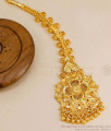 High Quality 1 Gram Gold Nethichutti Plain Indian Hair Jewellery NCHT366