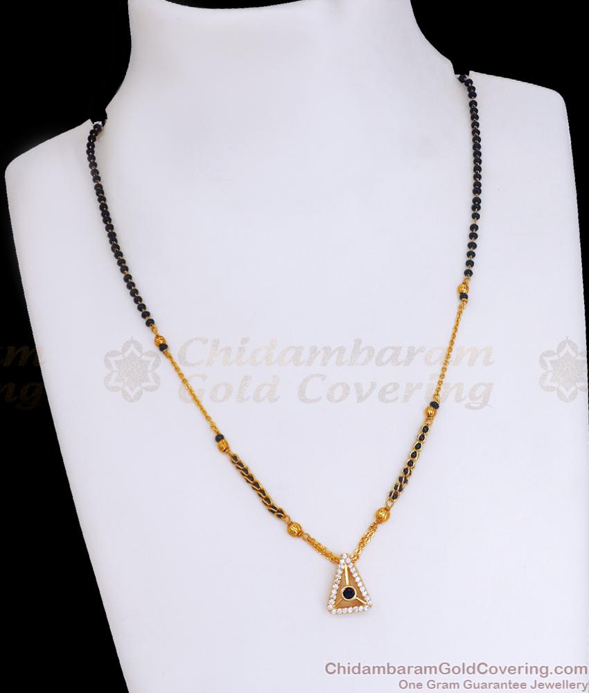 Latest Black Beads Mangalsutra Nallapusalu Collections SMDR2143