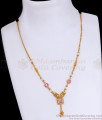 Buy Semi Precious Stone Gold Jewelry Short Pendant Chain SMDR2147