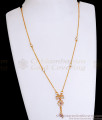 Thin 22K Gold Locket Chain Short Pendant Designs With Pearls SMDR2148