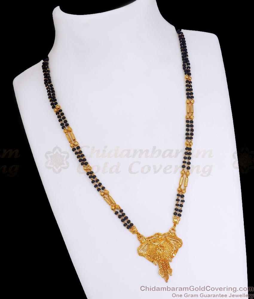2 Line Gold Tanmaniya Designs Mangalsutra Pendant SMDR2150