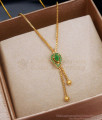 Buy Gold Mango Pendant Emerald Stone Designs Online SMDR2152