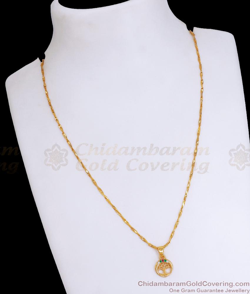 Divine Banyan Tree Pendant Gold Plated Jewels SMDR2168