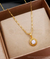 Glittering White Stone Gold Pendant Chains SMDR2170