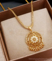 Pure Gold Tone Dollar Short Chain Collections SMDR2177