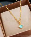 Rare Aqua Blue Stone Pendant Gold Chains Collections SMDR2180