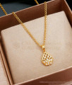 Beautiful White Stone Gold Pendants With Chains SMDR2184