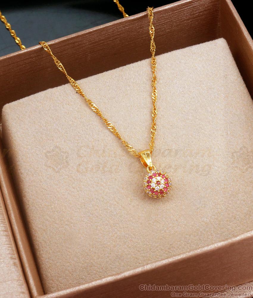 Buy Stone Ball Pendant Womens Gold Plated Designs SMDR2189