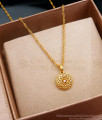 Floral White Stone Pendant 1 Gram Gold Chains SMDR2195