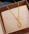 Leaf Design Gold Plated Small Dollar Chains Shop Online SMDR2208