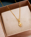 Sleeky 1 Gram Gold Locket Chain Swan Design SMDR2252