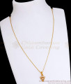 Light Weight White Stone Pendant With Wheat Chain SMDR2253