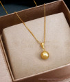 Simple Look Plain Ball Pendant Gold Chain Designs SMDR2273