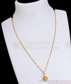 Simple Look Plain Ball Pendant Gold Chain Designs SMDR2273