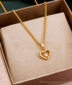 Heart Shaped Diamond Pendant Gold Necklace SMDR2283