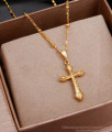 Christian Cross Gold Imitation Pendant Chain Traditional Designs SMDR2301