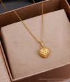 Heart Shaped Gold Locket Chain College Wear Jewelry SMDR2308