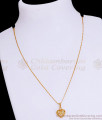 Heart Shaped Gold Locket Chain College Wear Jewelry SMDR2308