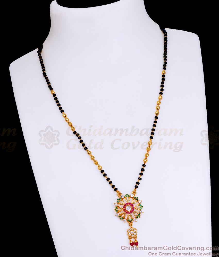 New Model Short Back Beads Mangalsutra Pendant Chain SMDR2311