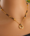 Elegant Black Beads Mangalsutra Chain With Small Pendant SMDR2323