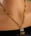 Multi Stone Hanging Beads Pendant Modern Mangalsutra Collections SMDR2327