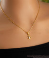 Buy Gold Design Short Pendant Gold Chain For College Girls SMDR2343