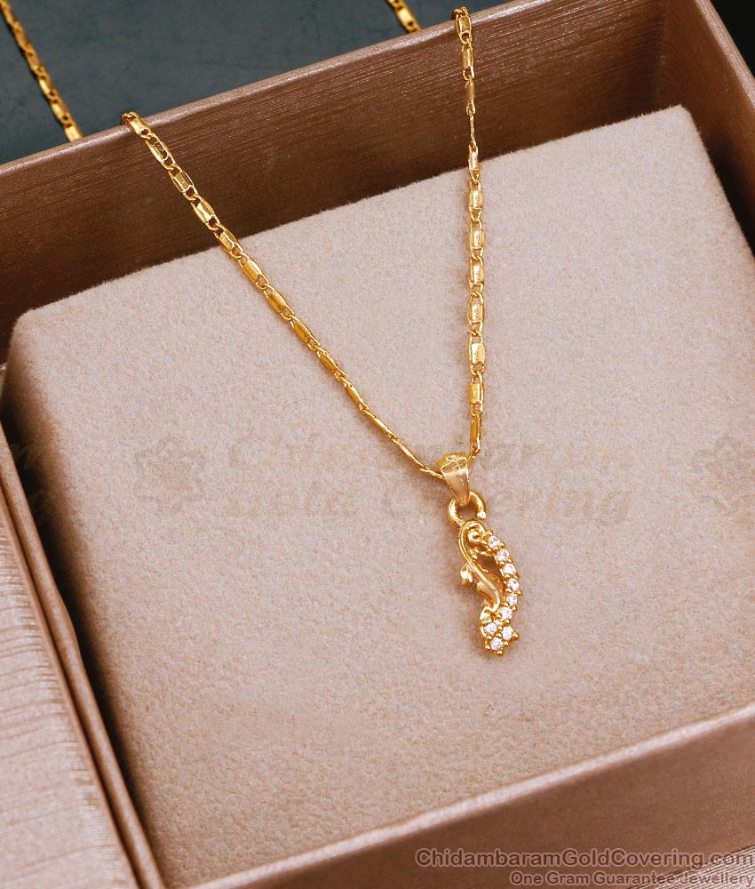 Best Quality Gold Plated Pendant Chain Light Weight Collections SMDR2345