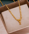 Full Gold Tone Beads Chain Daily Use Jewellery For Women SMDR2351