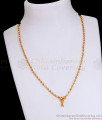 Full Gold Tone Beads Chain Daily Use Jewellery For Women SMDR2351