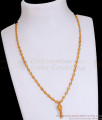 Traditional Golden Beads Design Small Pendant Chain Without Stone SMDR2352