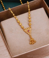 Women Regular Wear Gold Imitation Pendant Beads Chain Online SMDR2353