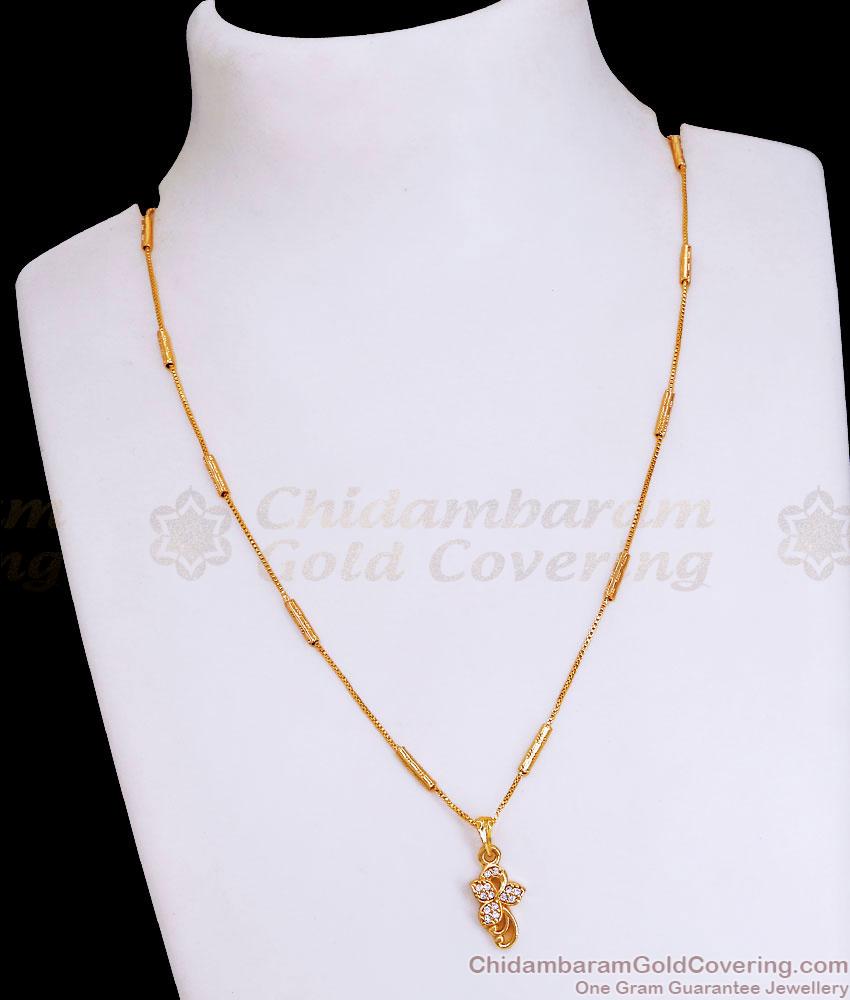 Beautiful Butterfly Stone Pendant Gold Plated Necklace SMDR2438