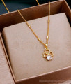 Flower Design Light Weight Gold Pendant Chain With Price SMDR2452