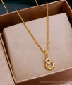 Daily Wear 1 Gram Gold Pendant Chain Designs Affordable Price SMDR2458