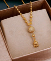 Trendy White Stone Ball Type Short Mangalsutra Beads Chain SMDR2469