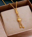 Latest Gold Imitation Ball Pendant Short Necklace With Price SMDR2478