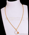 New Arrival Gold Imitation Stone Pendant Chains For Girls SMDR2492