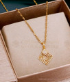 Simple Gold Design Light Weight Pendant Chains Online SMDR2493