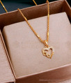 Infinity Heart Pendant White Stone Necklace Designs SMDR2511