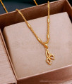 Real Gold Design Gold Plated Pendant With Short Chain SMDR2513