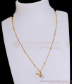 Cute Guitar Shaped White Stone Pendant Gold Chain Online SMDR2531