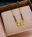 22 Carat Gold Plated Mangalsutra Black Beads Chain SMDR2547