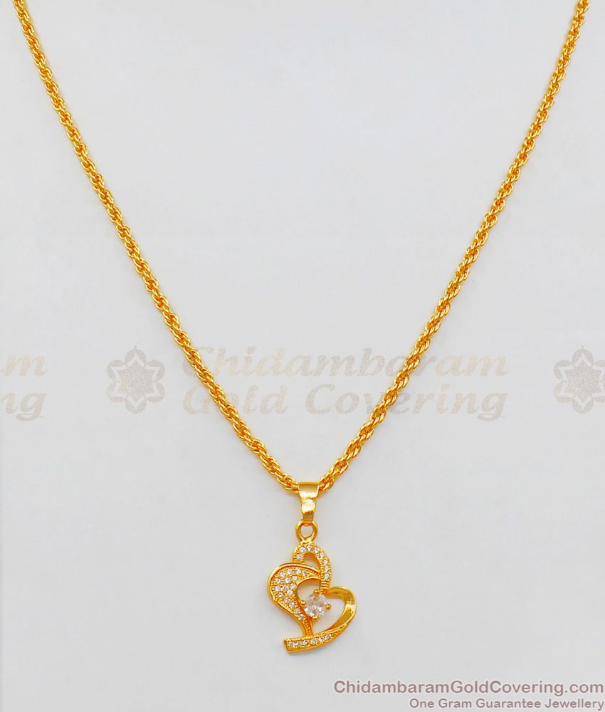 Valentine Heart Short Chain Diamond Pendant Collections Online Shopping SMDR519