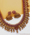 ANTQ1048 - Premium Kasu Mala Grand Antique Haaram Earring Shop Online