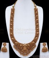 Premium South Indian Long Antique Haram Earring Bridal Combo ANTQ1088