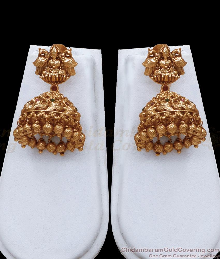 Premium South Indian Long Antique Haram Earring Bridal Combo ANTQ1088