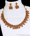 TNL1103 - Buy Antique Gold Kundan Necklace Set with Earrings – Exclusive Bridal Collection