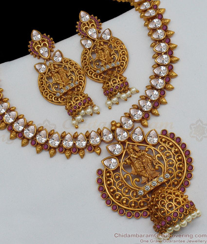 Radha krishna temple on sale jewellery